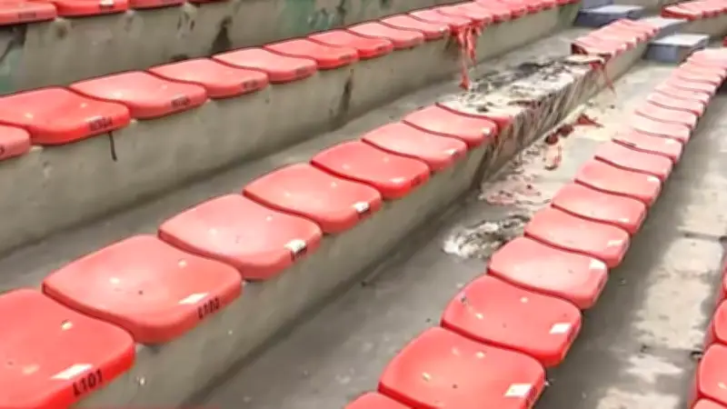 Así quedó la tribuna norte del Atanasio Girardot tras disturbios DIM vs. Flamengo