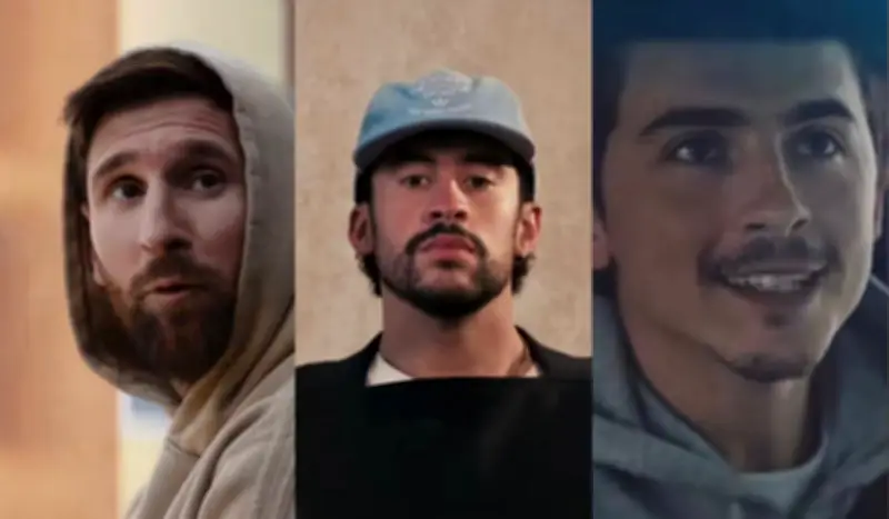Bad Bunny, Messi y Chalamet protagonizan campaña viral de Adidas para el Mundial 2026
