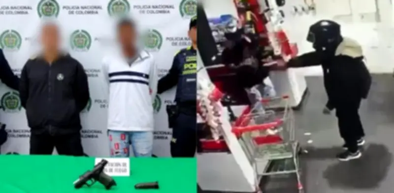 Balacera en Bogotá: policía herido y dos capturados tras intento de hurto