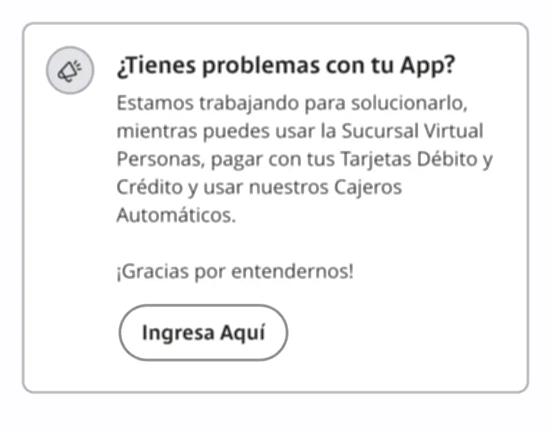 Bancolombia reporta caída temporal en sus servicios digitales este domingo