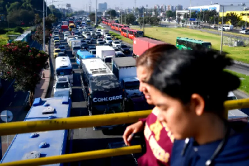 Bogotá: Trancones y obras paralizan la autopista norte este 20 de mayo
