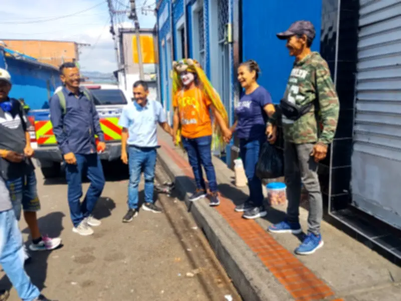 Brigada solidaria en Bucaramanga: Corazones Alegres llevó alimentos y recreación