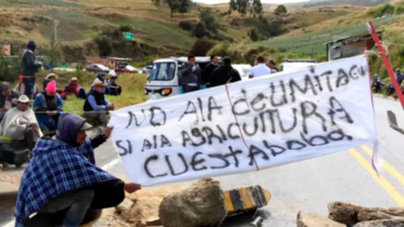 Campesinos del Almorzadero amenazan con nuevo paro por incumplimientos