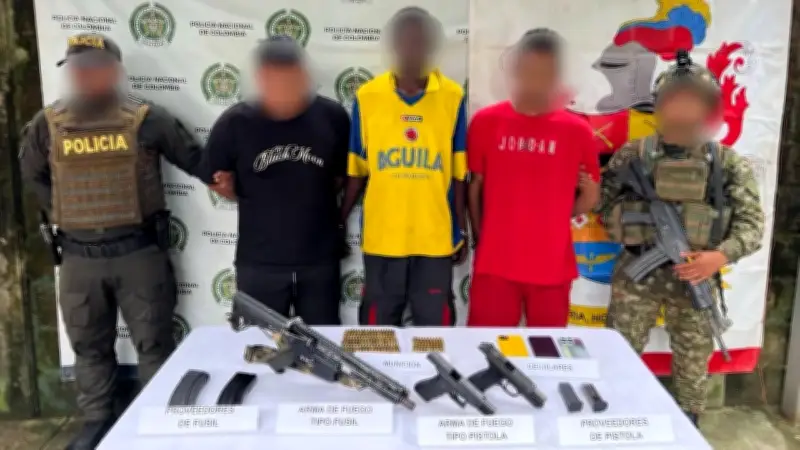 Capturan a alias Katiro, presunto jefe de sicarios del Clan del Golfo en El Bagre