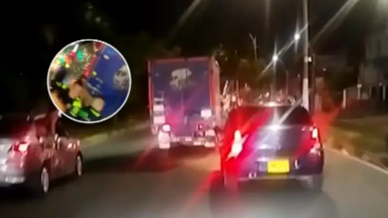 Capturan a conductor de furgón ebrio que atropelló motociclistas en Cali