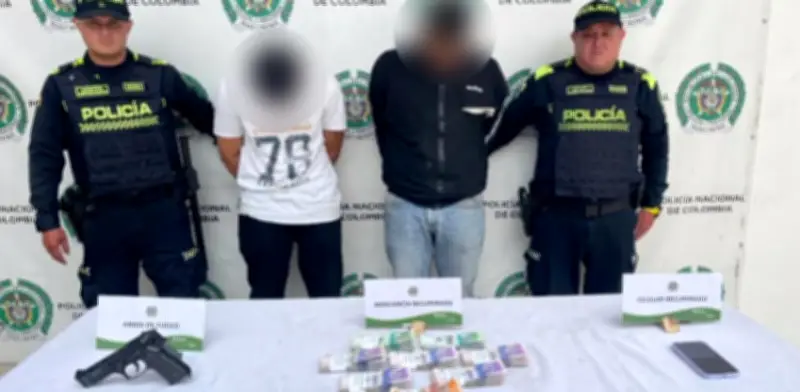 Capturan a dos presuntos fleteros por robo de más de $40 millones en Bogotá