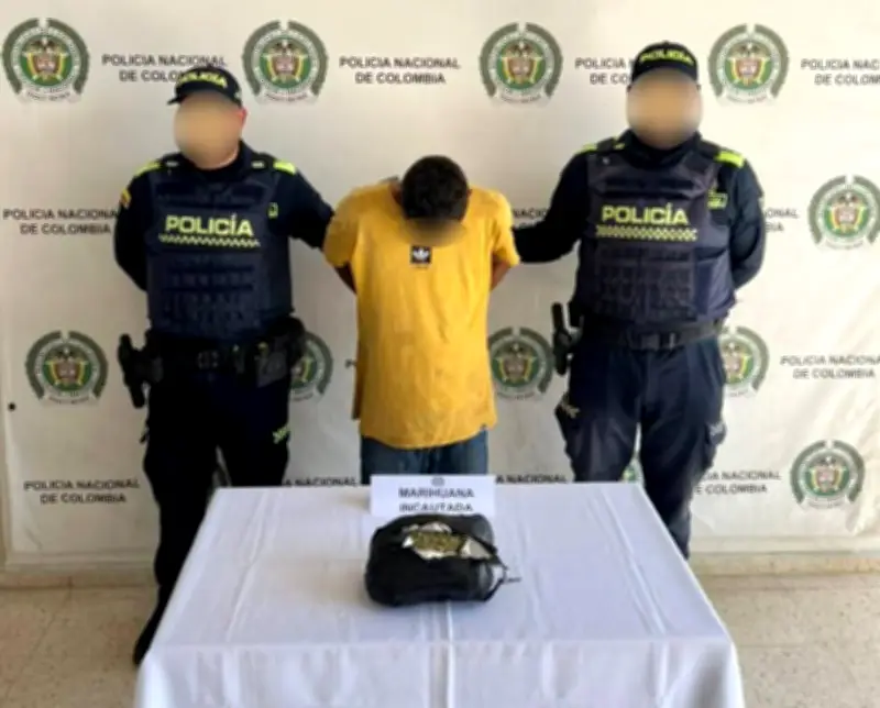 Capturan a 'El Barra' con marihuana en Cartagena