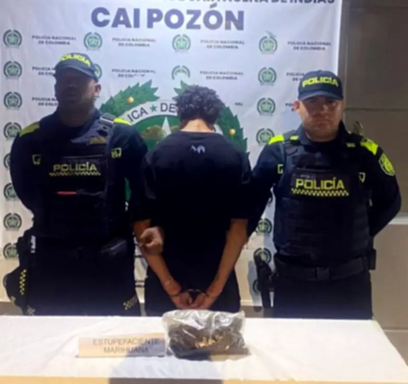 Capturan a 'el Chamo' con marihuana avaluada en más de 2 millones de pesos