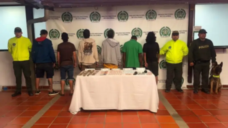 Capturan a seis presuntos vendedores de droga en allanamientos en Lebrija