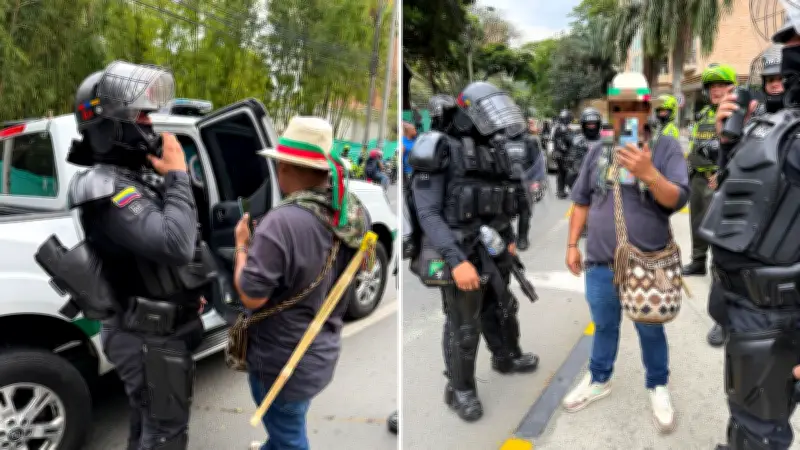 Capturan en Cali a hombre por intentar apuñalar a agente de tránsito