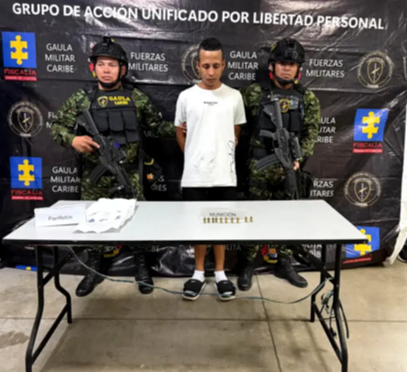 Capturan en Soledad a presunto extorsionista de 'Los Costeños'