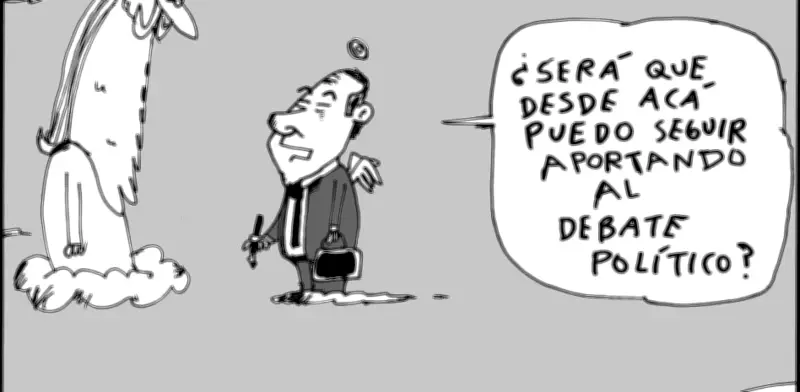 Caricatura de Germán Vargas Lleras en El Tiempo