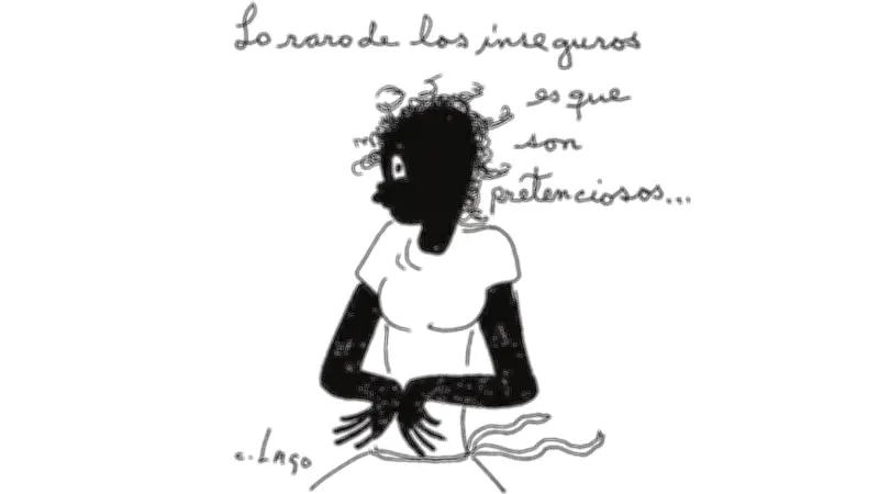 Caricatura de Nieves: inseguridad y vanidad en Colombia