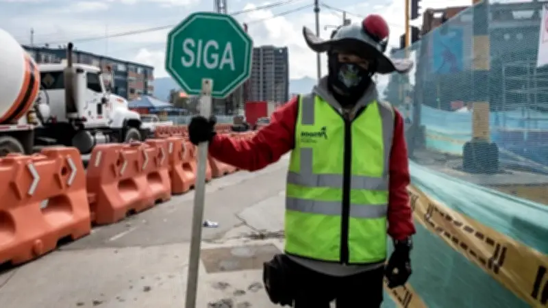 Cierres viales en Bogotá por obras del intercambiador de la Autopista Sur
