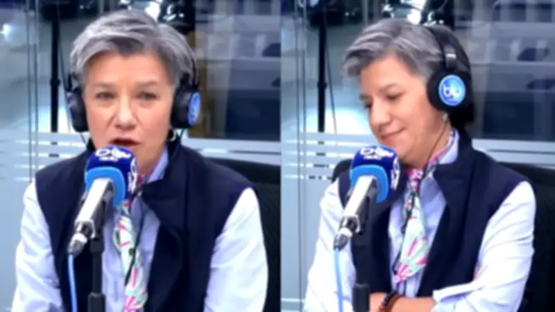 Claudia López se molesta por pregunta sobre Andreina Solórzano en entrevista