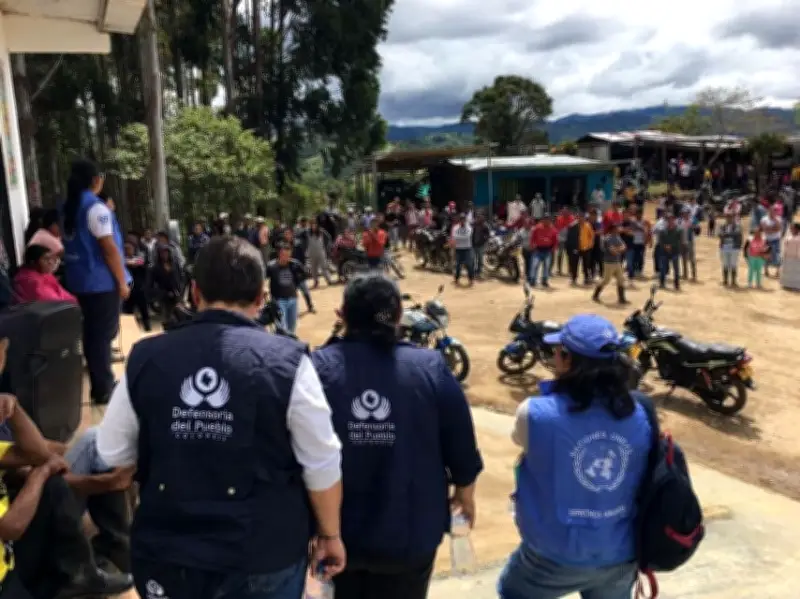 Colombia es el segundo país con más desplazados internos por violencia en 2025
