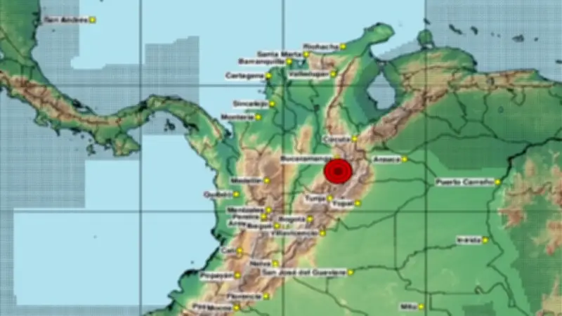 Colombia tiembla hoy 7 de mayo de 2026: epicentros y magnitudes