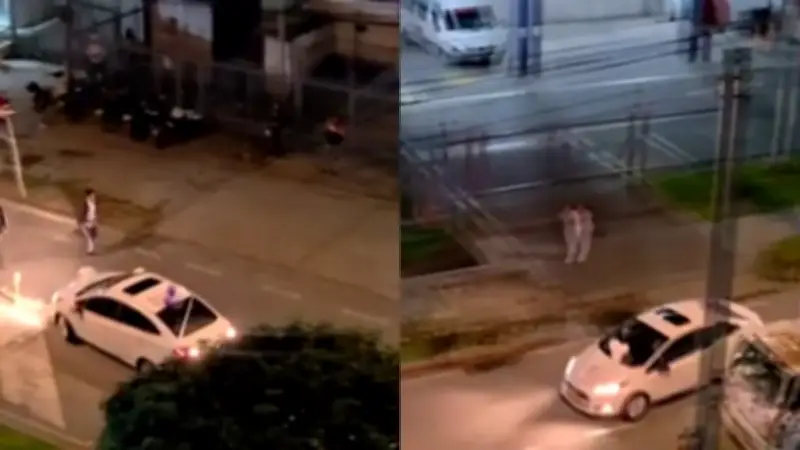 Conductor ebrio causa caos frente al Hospital de Suba en Bogotá