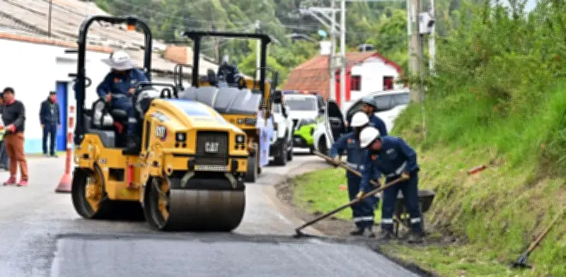 Cundinamarca inicia recuperación de vía Cajicá-Tabio clave para agricultura