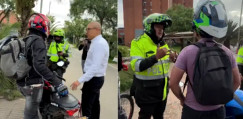 Descubren moto robada en operativo: conductor usaba destornillador para arrancarla en Bogotá