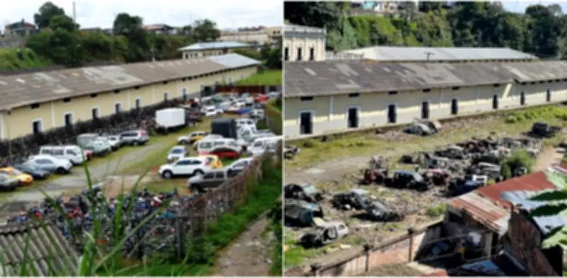 Desmantelan antigua estación del ferrocarril de Armenia: roban rejas, puertas y piezas de vehículos