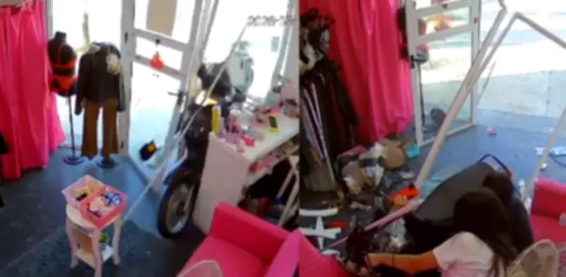 Dos mujeres chocaron contra un local comercial en Argentina