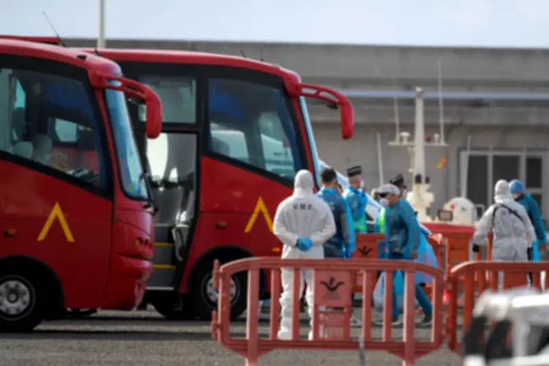 Evacúan crucero con brote de hantavirus en Canarias: así será el operativo