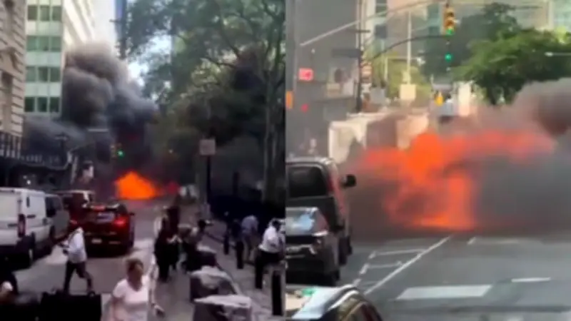 Explosión de automóvil cerca de Wall Street causa pánico en Nueva York
