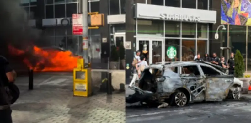 Explosión de camioneta junto al Toro de Wall Street en Nueva York