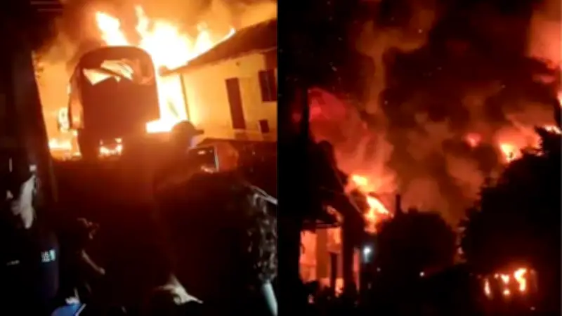 Explosión en Tiquisio deja 7 viviendas destruidas y 2 heridos graves