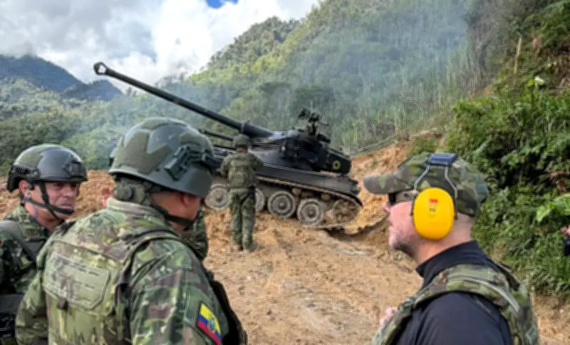 Fuerzas Armadas de Ecuador lanzan ofensiva contra minería ilegal en frontera con Colombia