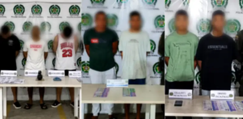 Golpe a extorsión en Barranquilla: 13 capturados y 2 menores aprehendidos