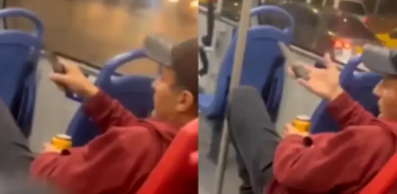 Hombre con cuchillo amenaza a pasajeros en TransMilenio tras reclamo por beber cerveza