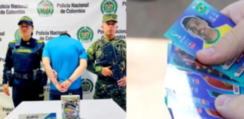 Hombre detenido por robar caja de láminas del Mundial 2026 en Fusagasugá