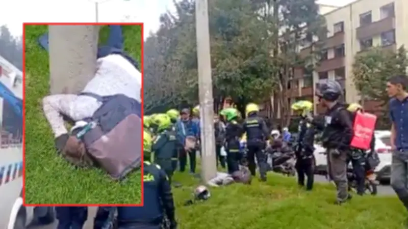 Intento de robo de cadena termina en choque fatal en Suba, Bogotá