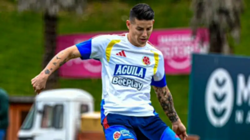James Rodríguez se prepara con Colombia para el Mundial 2026