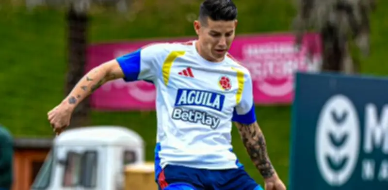 James Rodríguez ya entrena con Colombia y se alista para el Mundial 2026