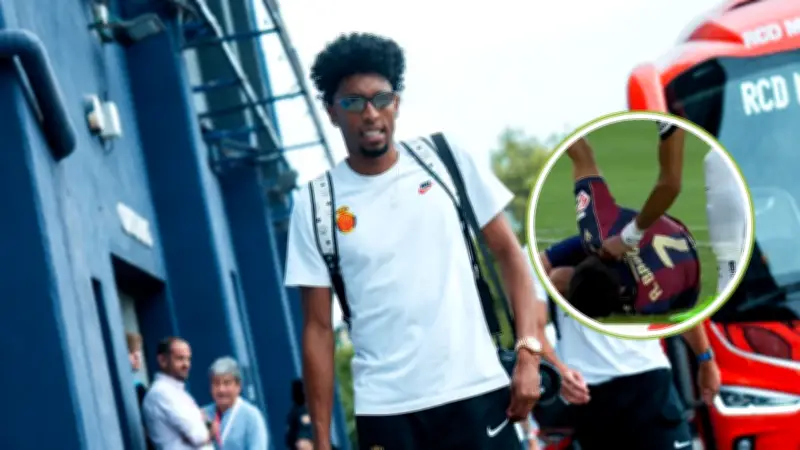 Johan Mojica expulsado: Mallorca desciende y llueven críticas
