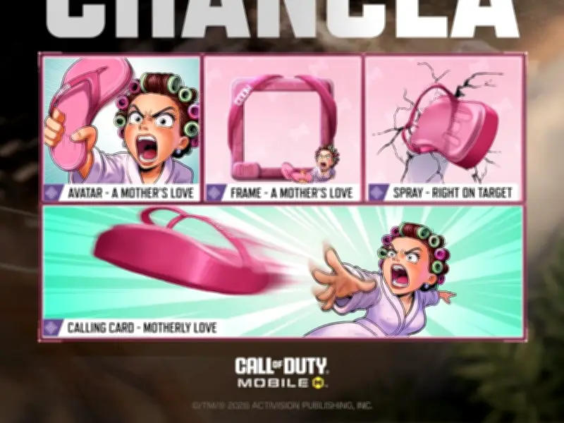 La chancla de mamá llega como arma a Call of Duty: Mobile