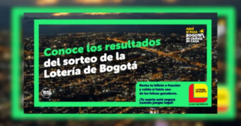 Lotería de Bogotá: Resultados del sorteo del 30 de abril de 2026