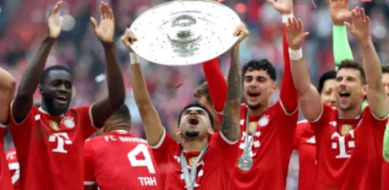 Luis Díaz celebró su primera Bundesliga con el Bayern Múnich