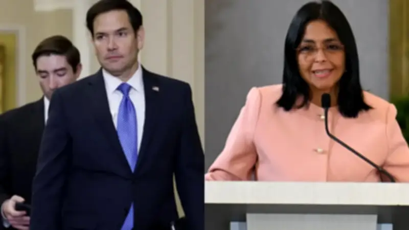 Marco Rubio anuncia viaje de Delcy Rodríguez a India por petróleo