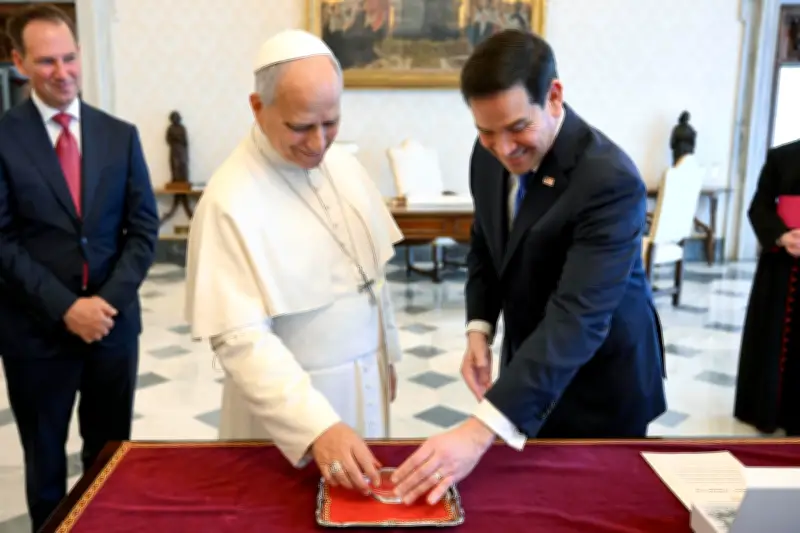 Marco Rubio se reúne con el papa León XIV en medio de tensiones bilaterales