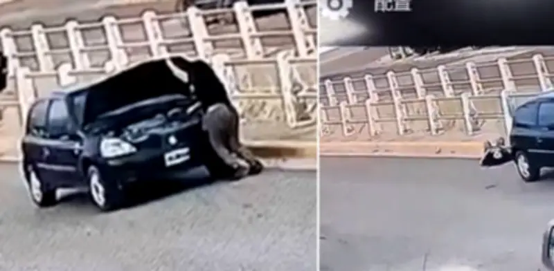 Mujer atropellada por su propio auto: olvidó el freno de mano