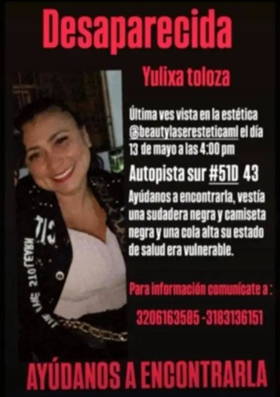 Mujer desaparece tras lipólisis láser en centro estético ilegal en Bogotá