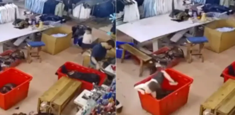 Niño muere atrapado bajo montaña de ropa en fábrica textil en China