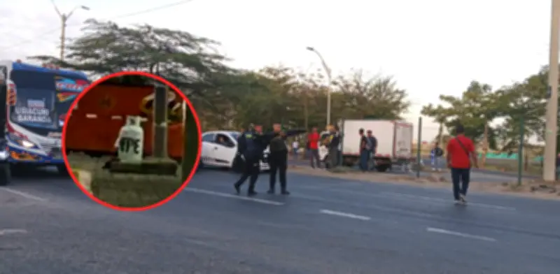 Objetos sospechosos con mensaje criminal causan cierre en puente de la Cordialidad