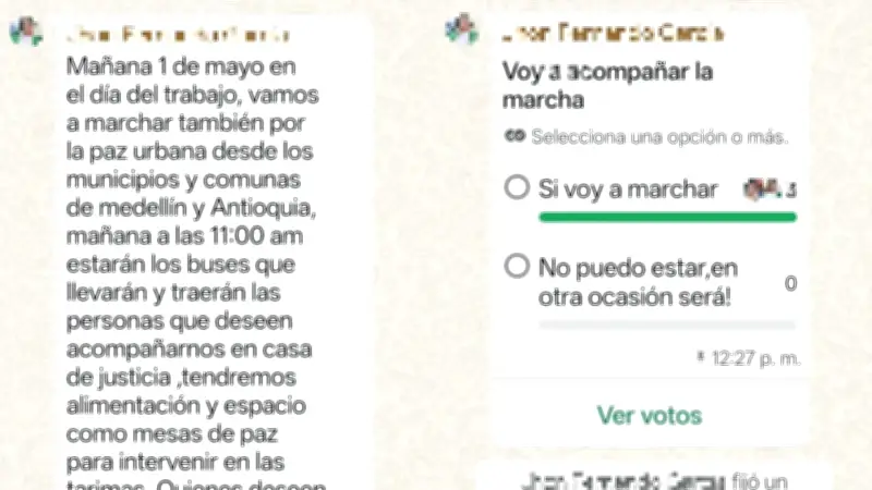 Ofrecen transporte y alimentos para marchas del 1 de mayo en Medellín