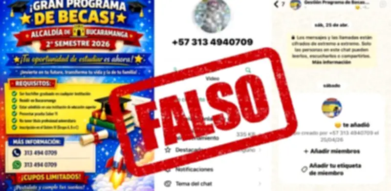¡Ojo! Estafan en Bucaramanga con falsa convocatoria de becas