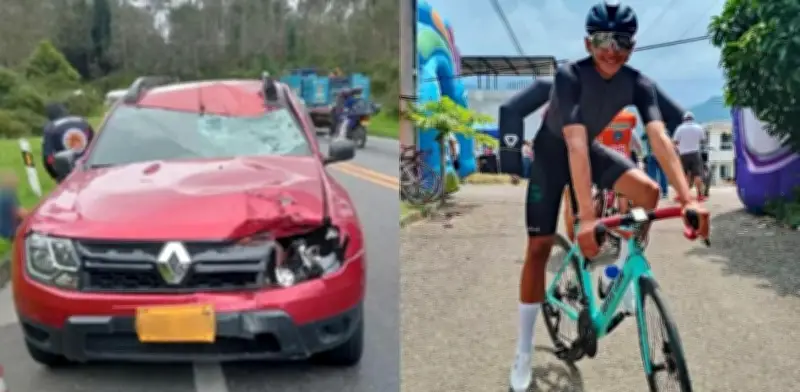 Padre de ciclista Wilfreth Aguilera pide justicia tras muerte en Facatativá